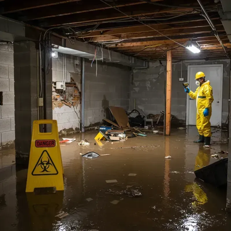 Flooded Basement Electrical Hazard in Estelle, LA Property